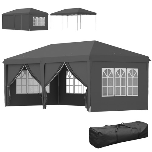 Outsunny 3x6m pop gazebo - 3x6m,