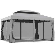 Outsunny 3x4m 2-Tier Gazebo